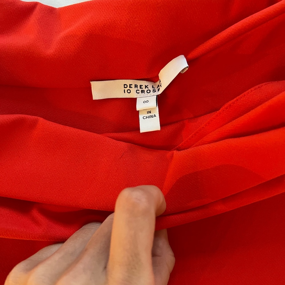 derek lam 10 crosby red night blouse